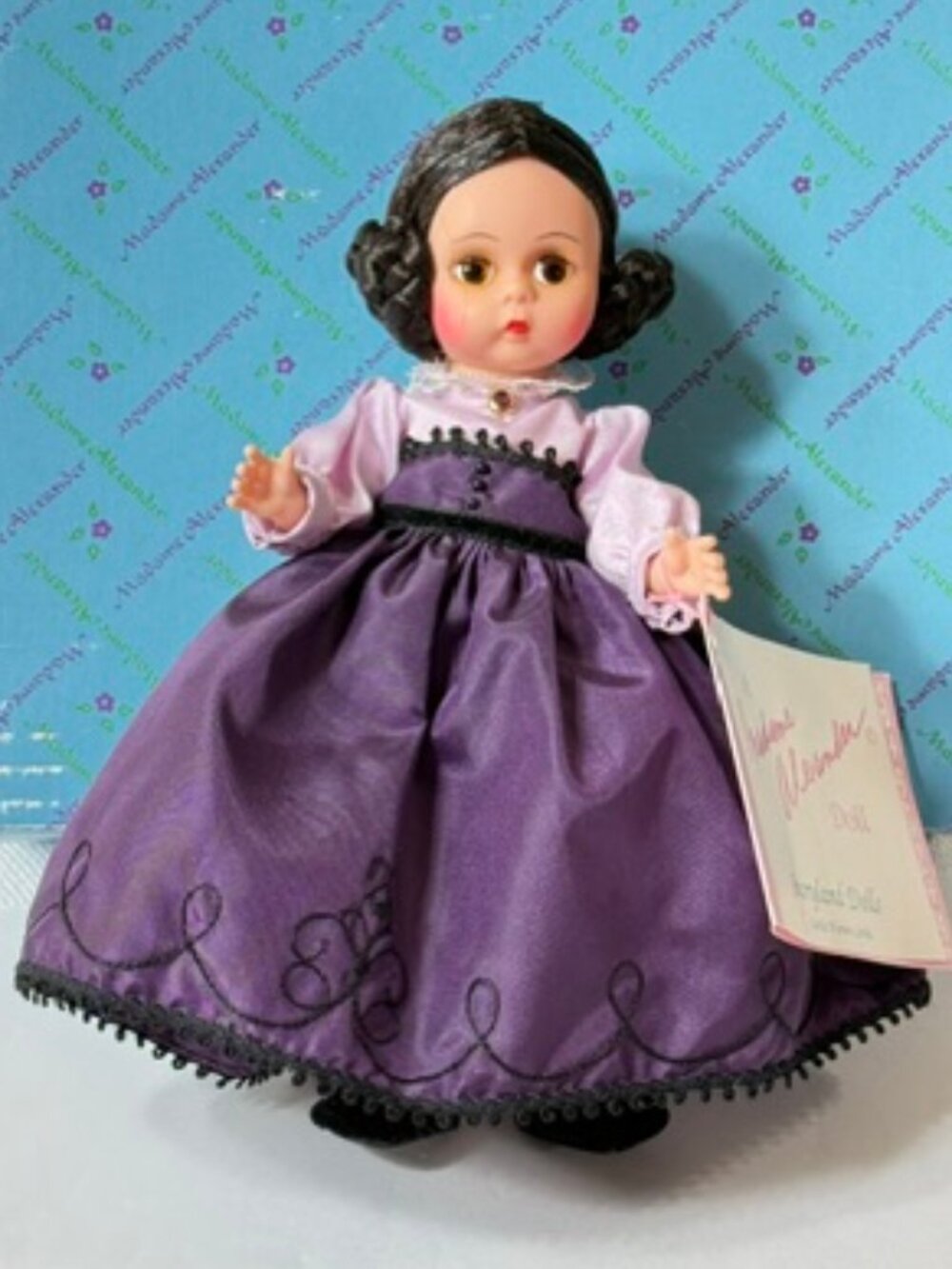 Madame Alexander restrung 8" Meg Little Women doll.
